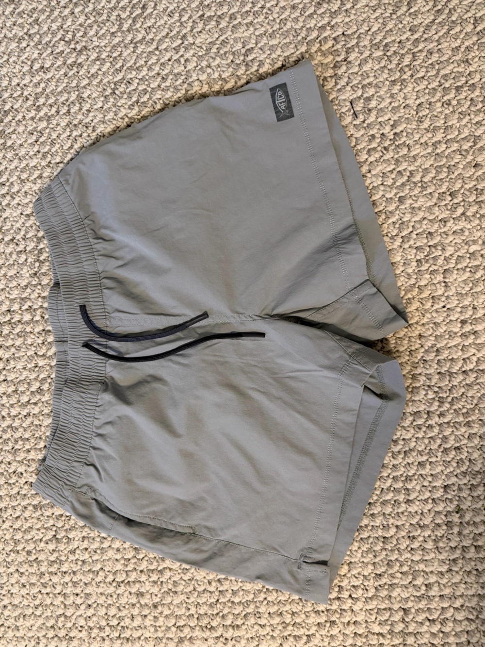AFTCO Women's Light Gray Drawstring Athletic Shorts